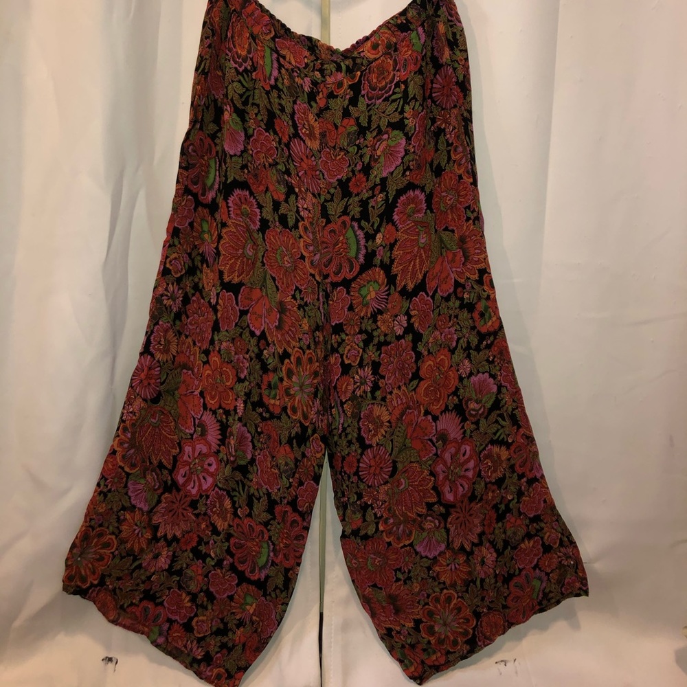 floral flowy bohemian pants
